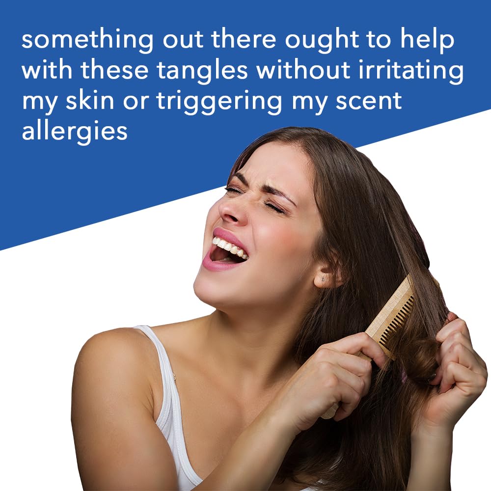 FRAGFRE Detangler-plus spray-action demonstrates heat protection during blowouts.