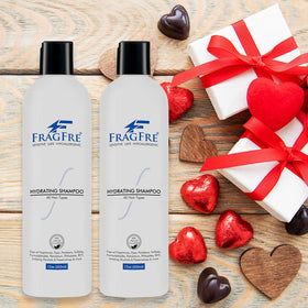 FRAGFRE Hydrating Sensitive Skin Shampoo ingredients cucumber close-up highlighting natural hydration.