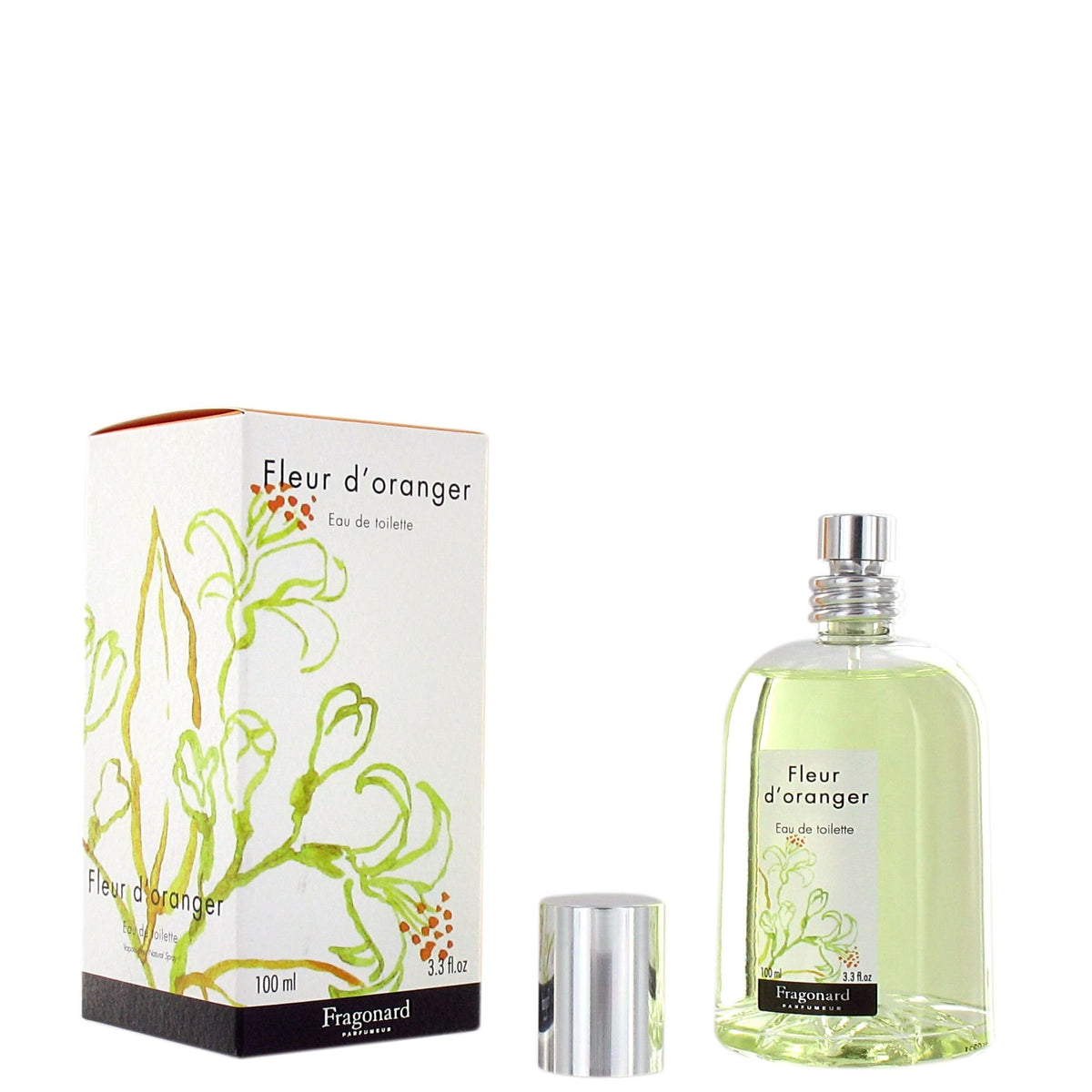 Fragonard Fleur d'Oranger neroli jasmine bottle suited for daytime wear.