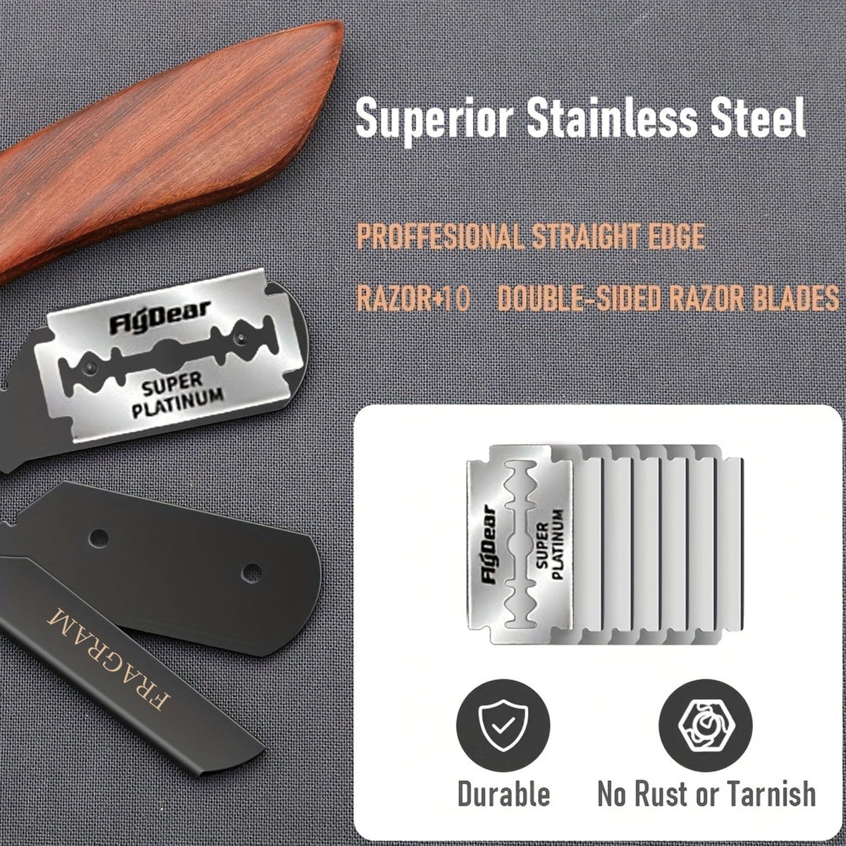 FRAGRAM clipper-detail highlights stainless compatibility for reliable maintenance