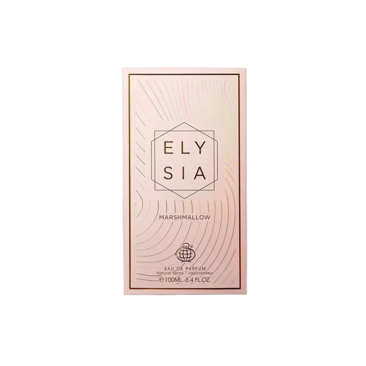 Fragrance World Elysia Marshmallow closeup—creamy marshmallow and fruit notes for special occasions