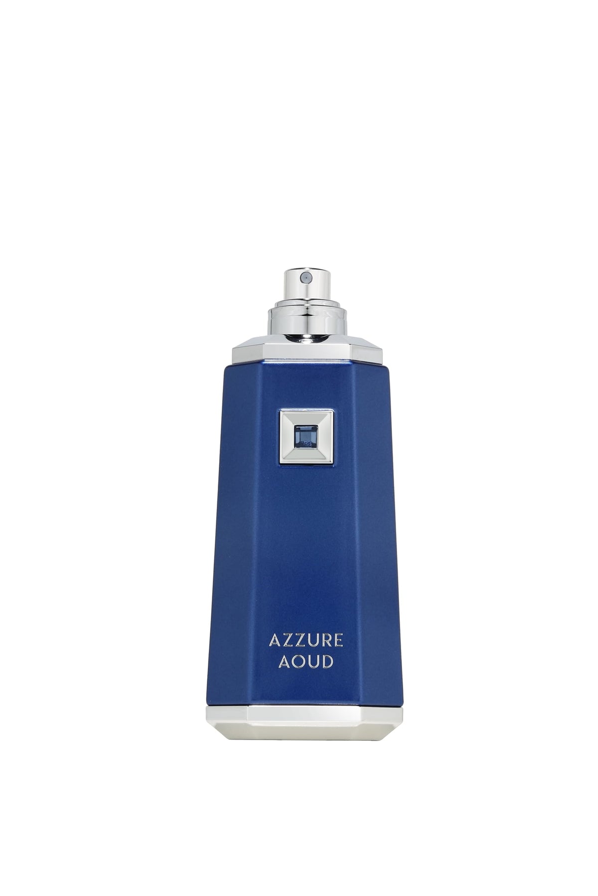 Fragrance World French Avenue Azzure Aoud cap close up highlighting premium packaging