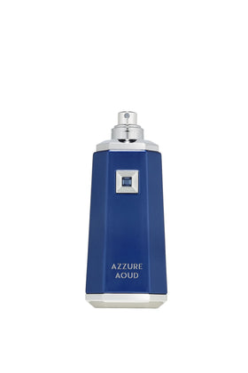 Fragrance World French Avenue Azzure Aoud cap close up highlighting premium packaging