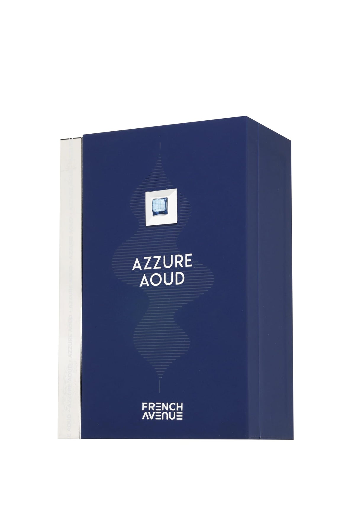 Fragrance World French Avenue Azzure Aoud packaging box displayed for gifting ideas