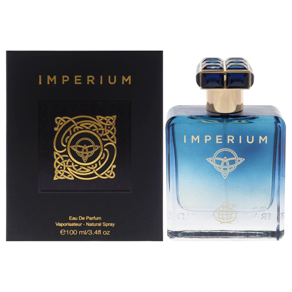 Fragrance World Imperium EDP bottle front for versatile daily wear
