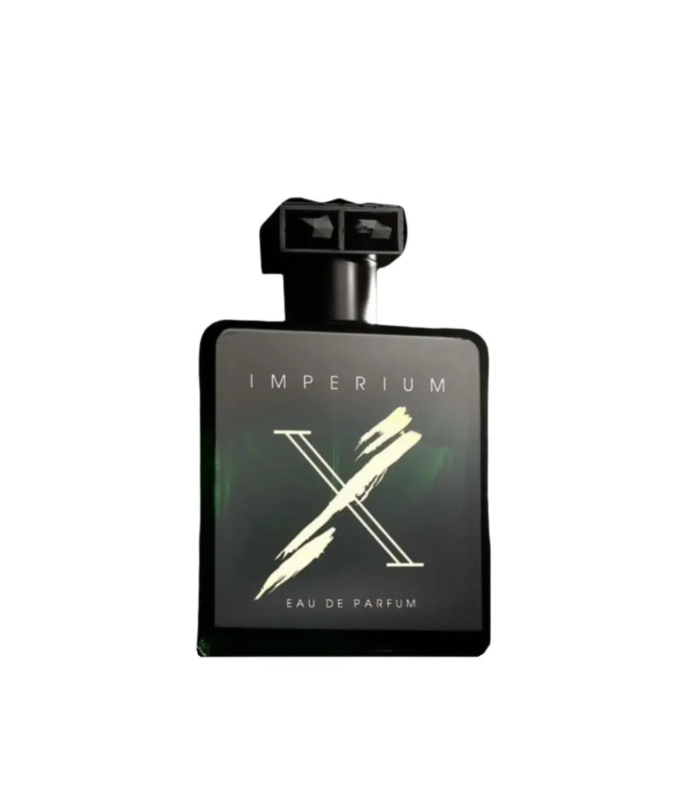 Fragrance World Imperium X bottle front, bold and refined for evening wear.