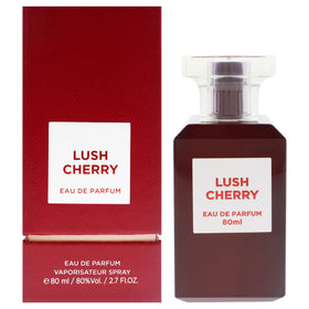 Fragrance World Lush Cherry bottle displaying rich cherry notes for daily wear