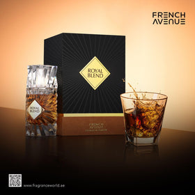 Fragrance World Royal Blend Extrait EDP cap close-up for an elegant daily wear