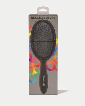 FRAMAR Detangling Brush soft bristles glide smoothly through hair.