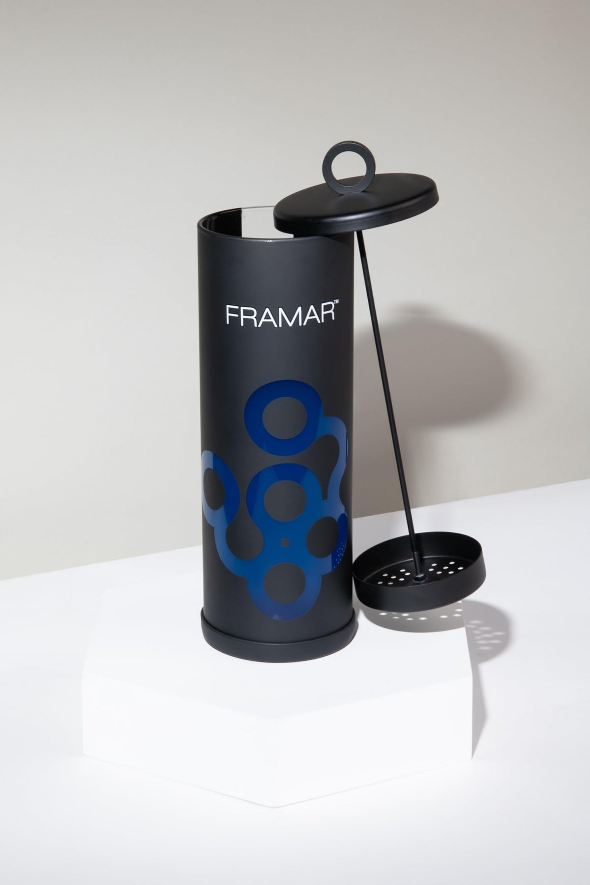 FRAMAR disinfectant jar tool retrieval system speeds tool access during sanitizing.