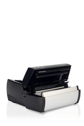 Framar Fold Freak side view demonstrates compact, stable operation for busy colorists.