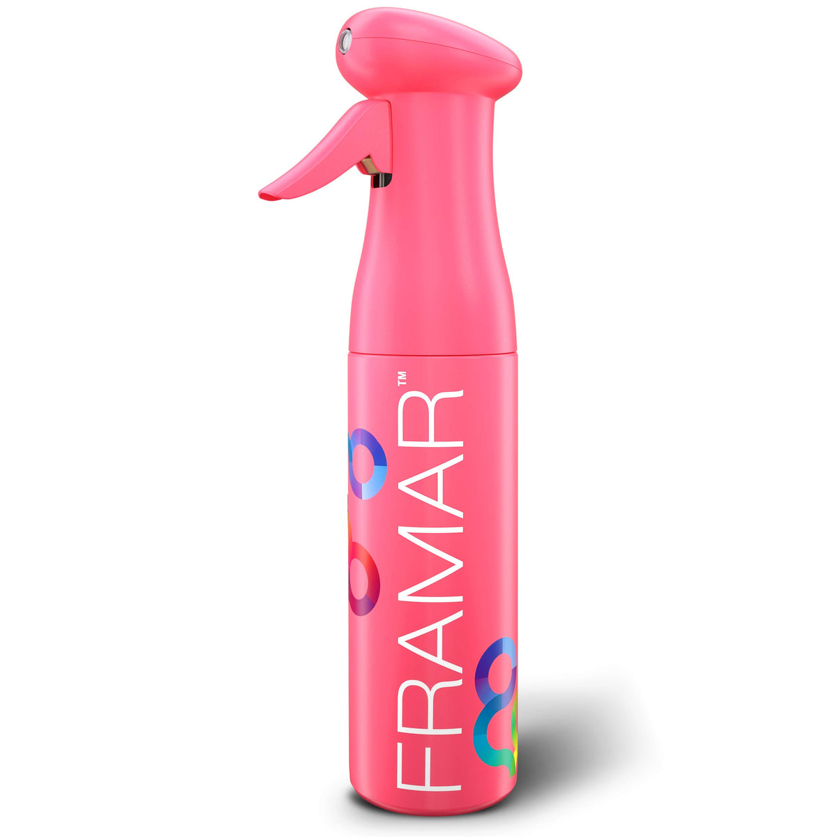 FRAMAR premium hair mister with continuous spray for rapid coverage.