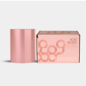 FRAMAR rose-gold foil roll adds stylish presentation during color sessions.