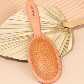 FRAMAR soft plastic bristles glide smoothly through hair with less pulling