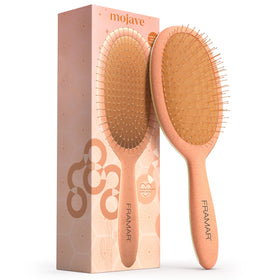 FRAMAR Wet Hair Brush Detangler with soft bristles for painless wet detangling
