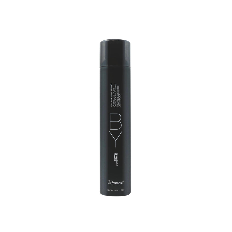 Framesi by Lava Mist Hair Spray bottle demonstrates strong hold for color-treated hair