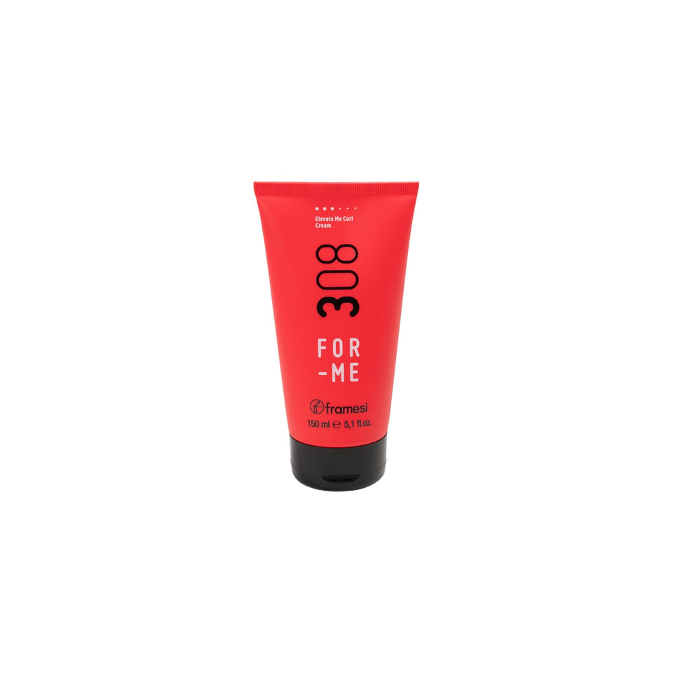 Framesi FOR-ME 308 Elevate Me Curl Cream bottle defines curls with a premium feel