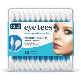 Fran Wilson Eye Tees cotton tips resealable pack for hygienic travel touch-ups.
