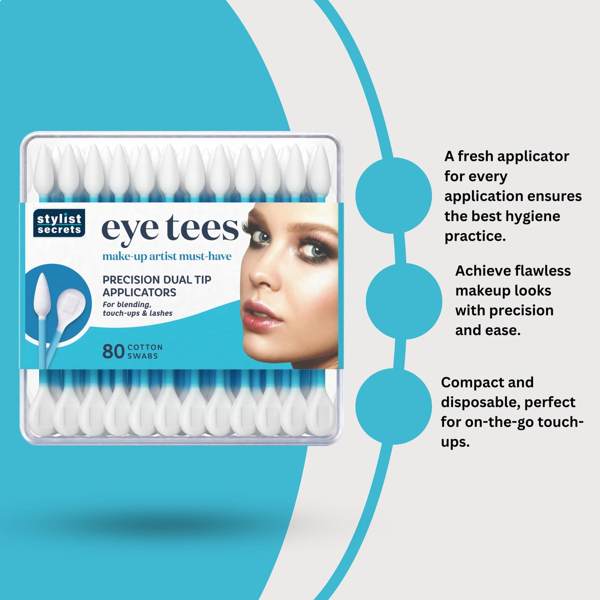 Fran Wilson Eye Tees double-sided design enables precise blending and cleanup.