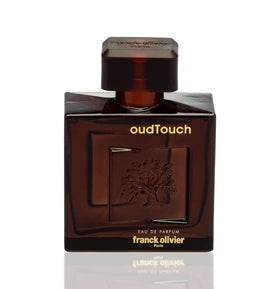 Franck Olivier Oud Touch angled bottle suggests confident, all-day versatility.