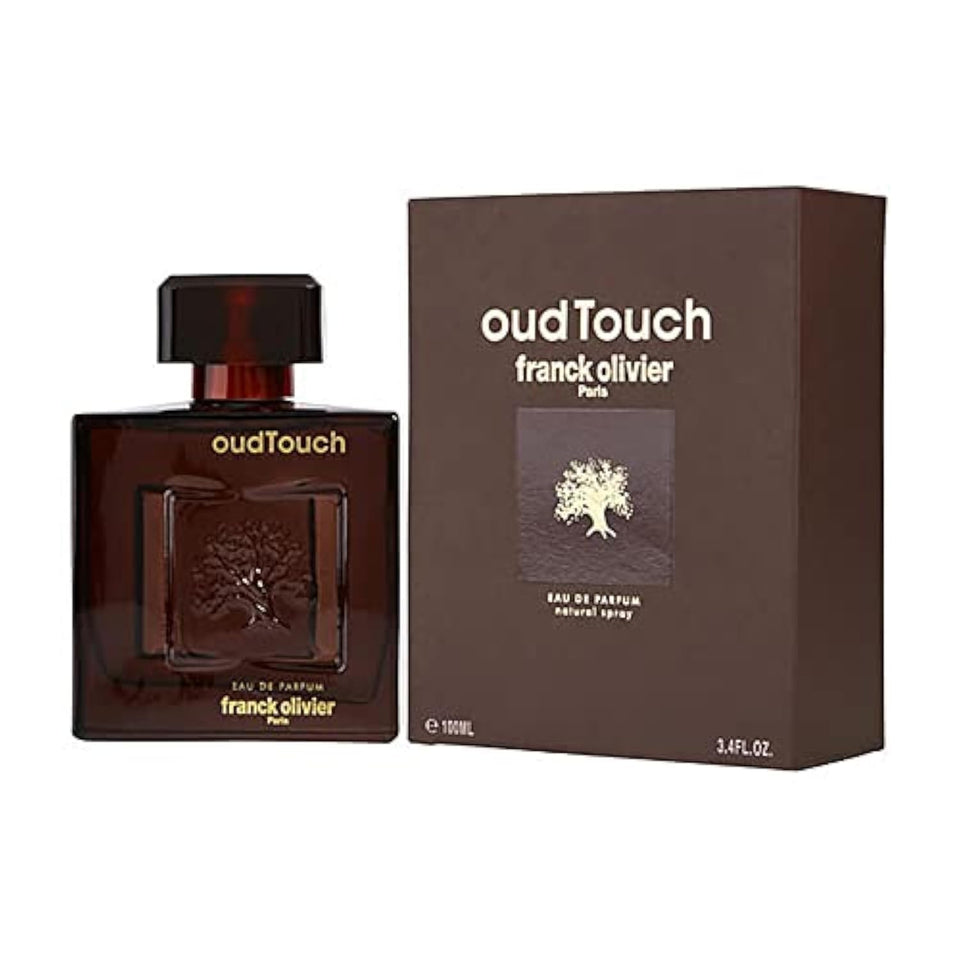 Franck Olivier Oud Touch bottle front shows premium design for daily wear.