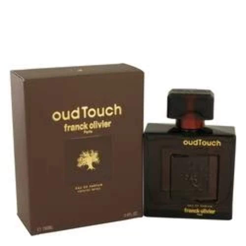 Franck Olivier Oud Touch packaging box emphasizes premium branding.