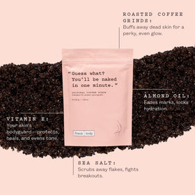 Application rub demonstrates exfoliation and even skin application