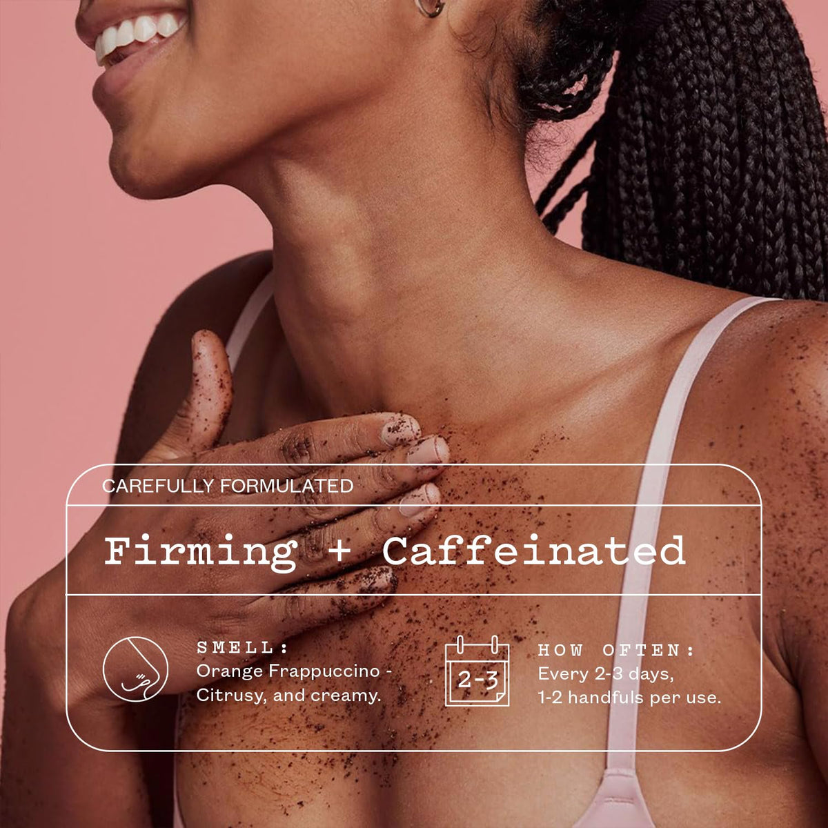 Ingredients include almond oil and sea salt for nourishing skin