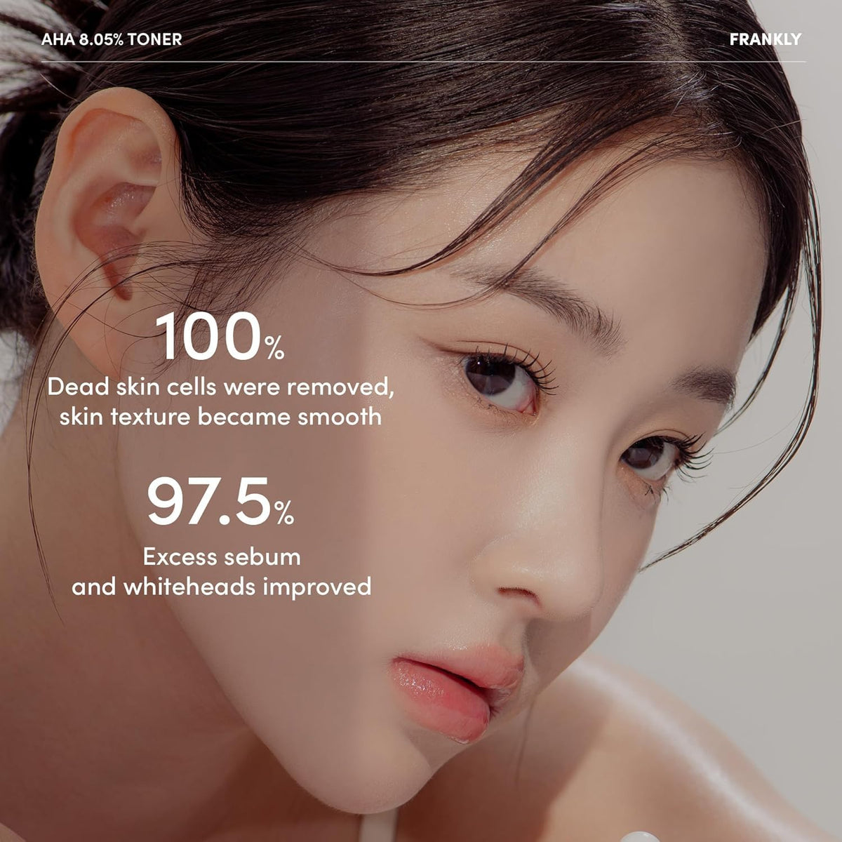 FRANKLY centella soothing toner demonstrates calming effect in skincare routine