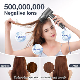 FRANO hair dryer with 5 heat and 2 speed settings for versatile styling