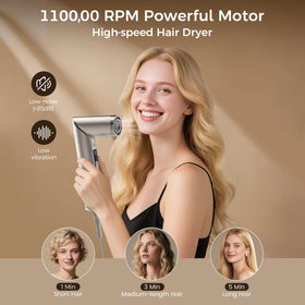 FRANO ionic care airflow reduces frizz and adds shine during styling.