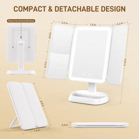 FRANO 70 LED frame offering natural, warm, or cool lighting options around the frame.