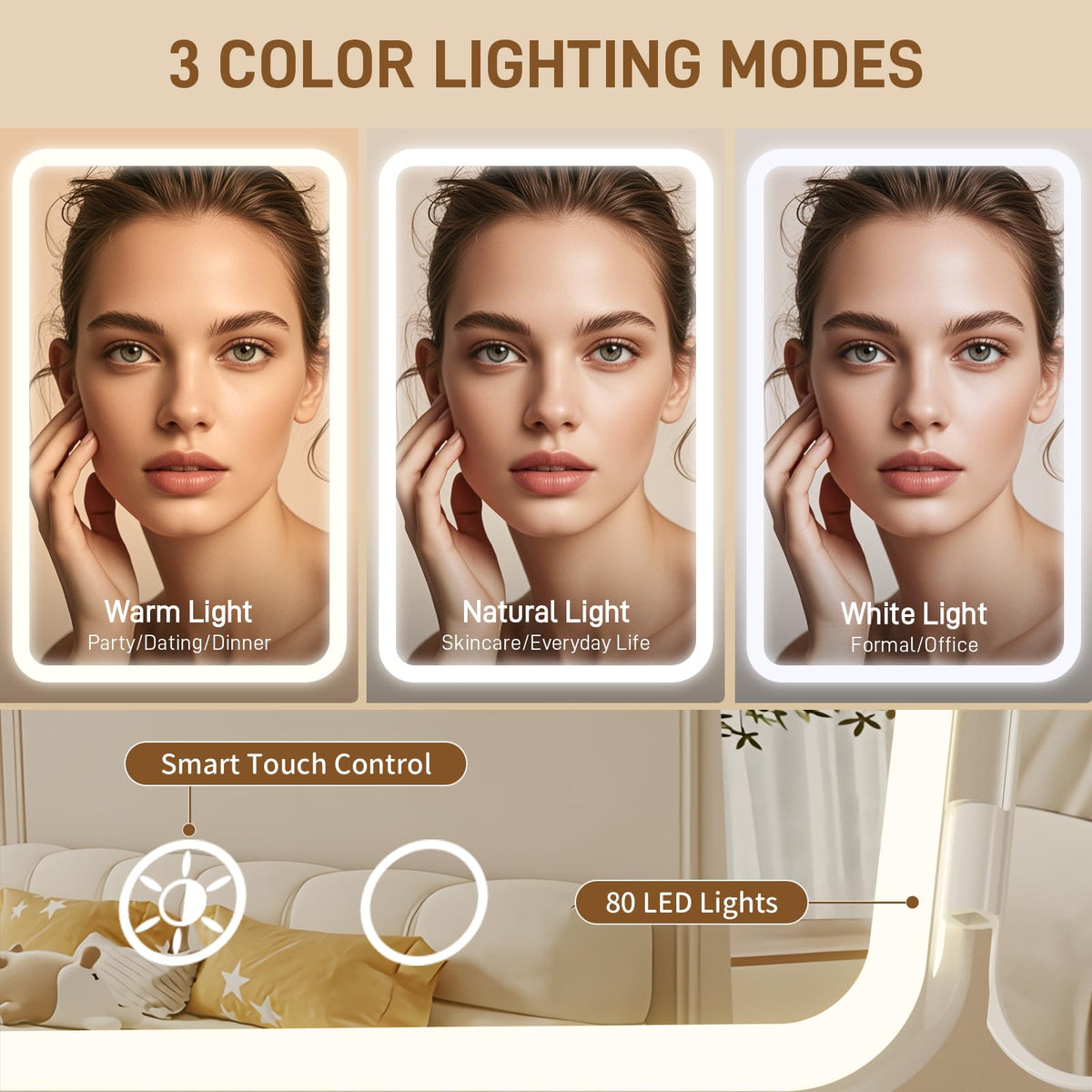 FRANO mirror with 5X magnification side lens for fine feature refinement.