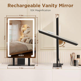 FRANO vanity mirror with smart touch controls for easy adjustments