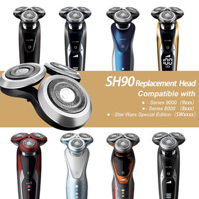 FRASAM SH90 head care-cleaning ready for rinsing after every shave.