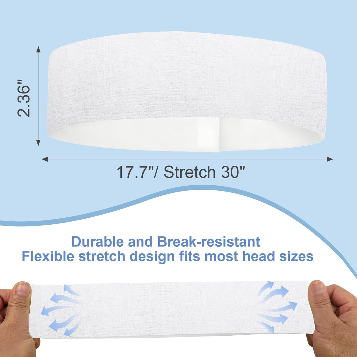 FRASTORDER headband for spa sessions, stretchable and comfortable.