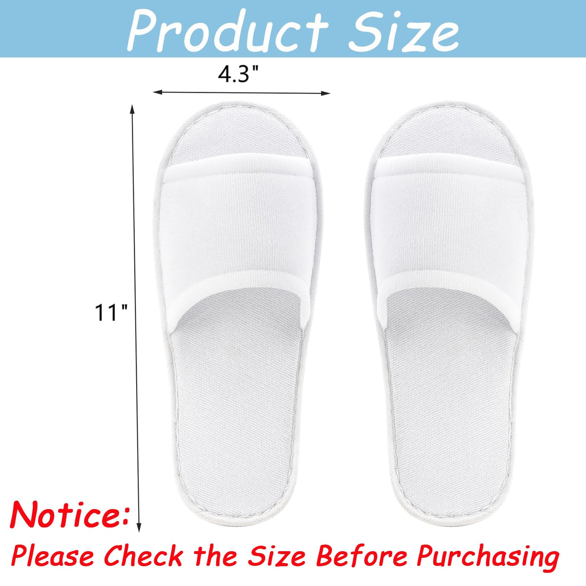 Frcctre spa slippers with EVA non-slip sole for safe hotel flooring.