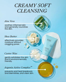 Argania Active Complex supports skin resilience during cleansing.