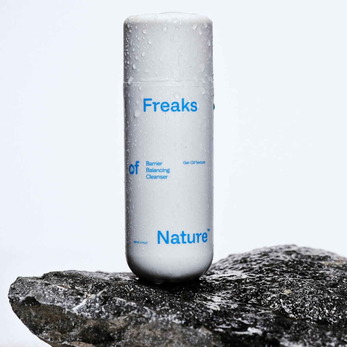 Freaks of Nature Barrier Balancing Cleanser dermatologist label shows fragrance-free, skin-friendly formulation.