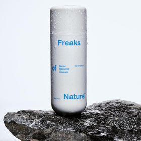 Freaks of Nature Barrier Balancing Cleanser dermatologist label shows fragrance-free, skin-friendly formulation.