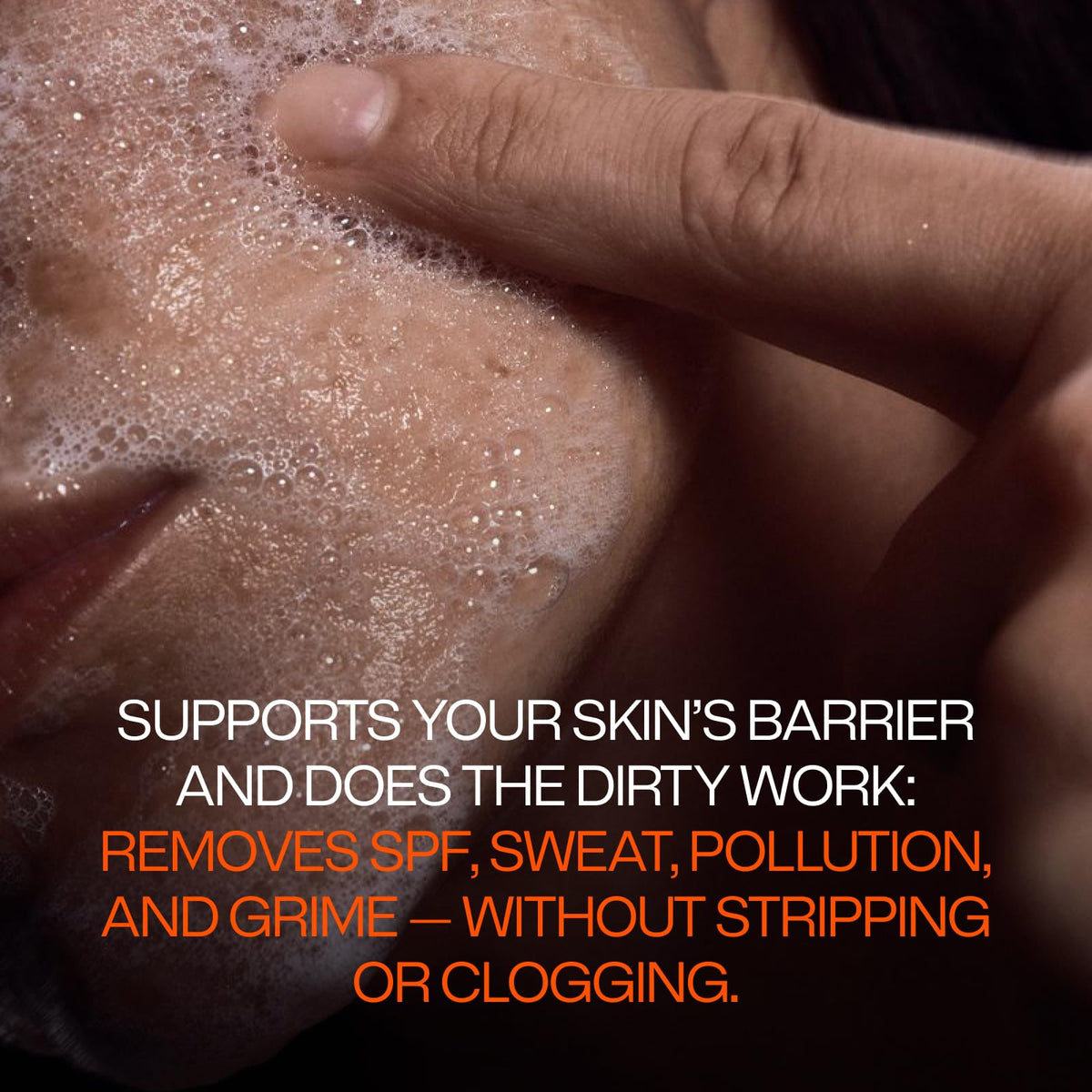 Freaks of Nature Barrier Balancing Cleanser vegan symbol signals eco-conscious, plant-based ingredients.