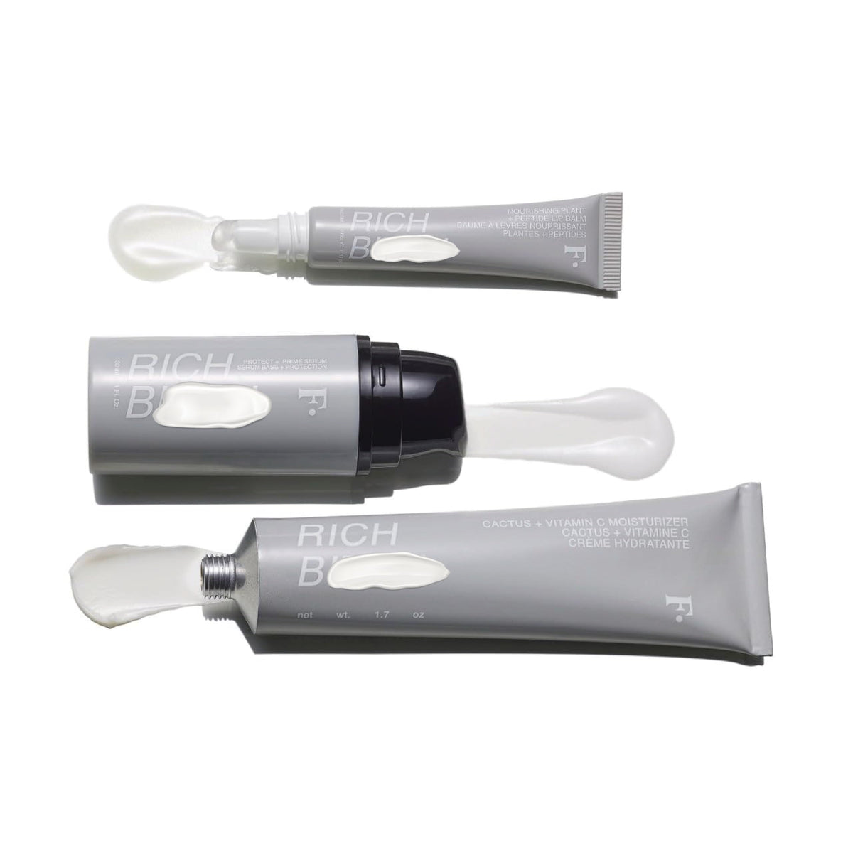 Freck Beauty RICH Babe vegan cruelty free badge signals clean daily use skincare.