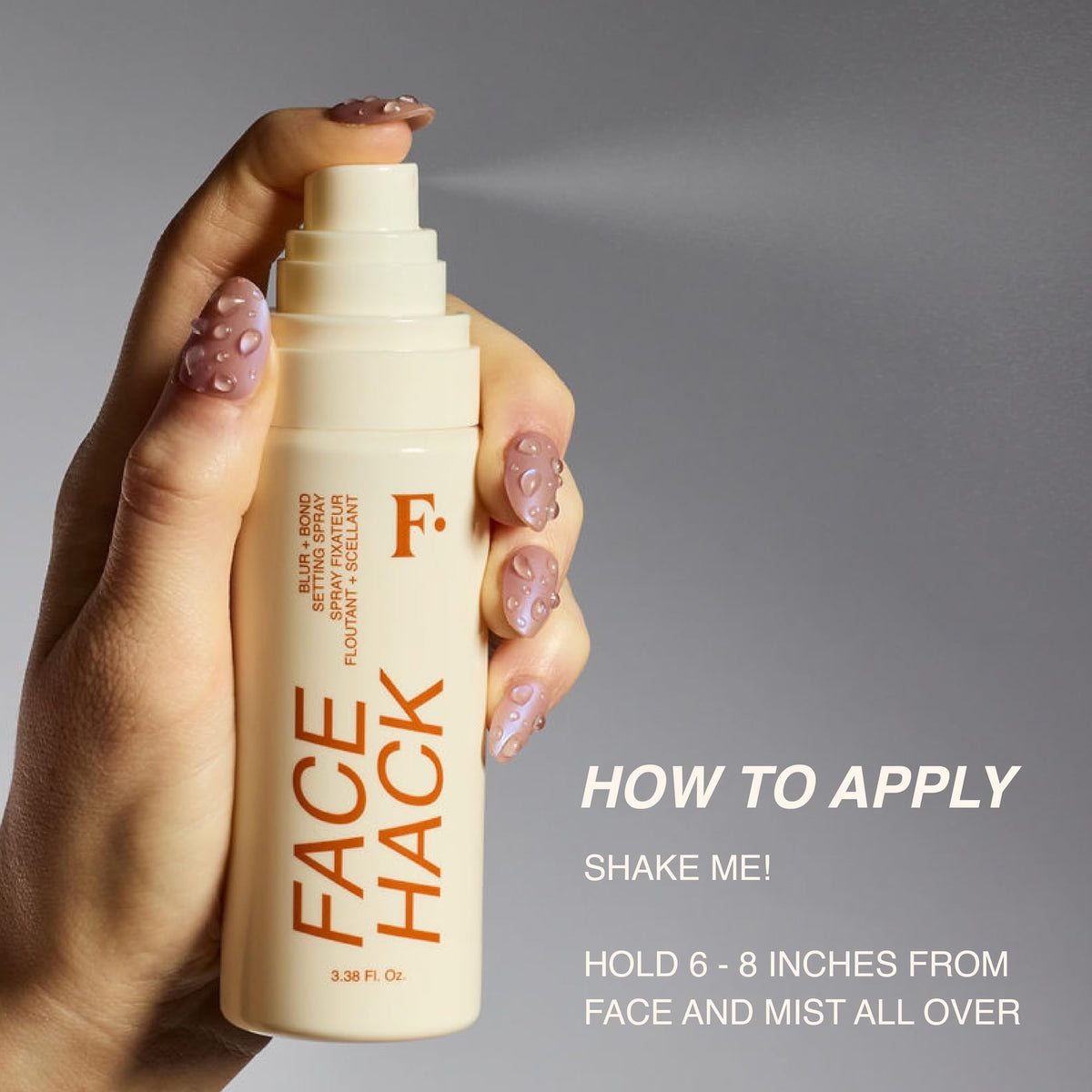 Freck FACE HACK long wear close-up suggests all-day fresh feel.