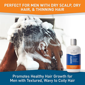 Frederick Benjamin shampoo dry scalp relief with gentle cleansing.
