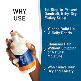 Frederick Benjamin shampoo hydrates hair for moisturized strands.