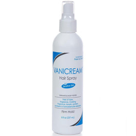 Free & Clear Hairspray firm hold 8oz bottle for all-day control.