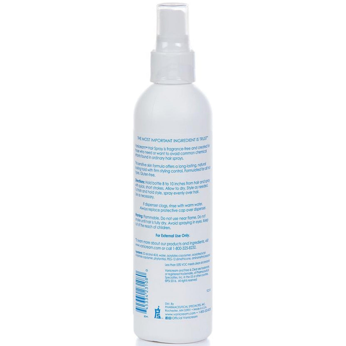 Lightweight conditioning from Free & Clear Hairspray adds shine without heaviness.