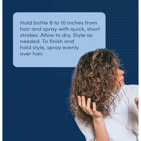 Free & Clear Hairspray provides natural hold with no flaking.
