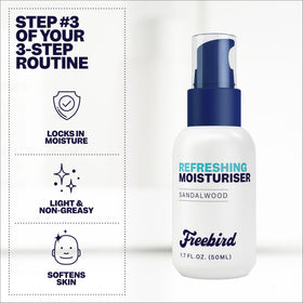 Skin after using Freebird appears calmer and refreshed throughout the day.