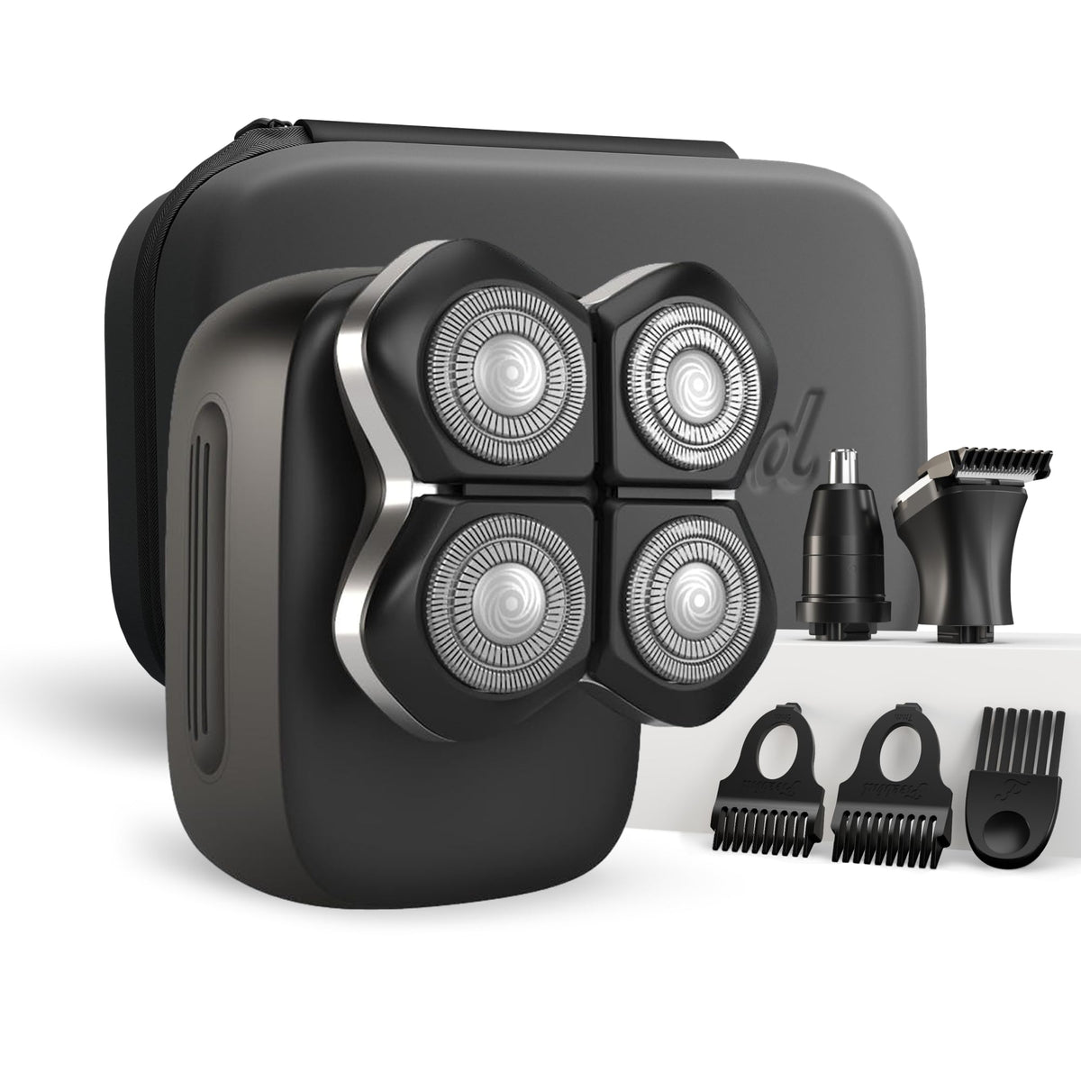 Freebird FlexSeries Pro head shaver with rotary blades for precise head grooming.
